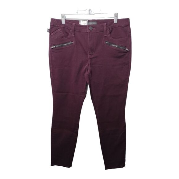 Rock & Republic Low Rise Ultra Slim Berry Scarry Skinny Legging Sz 14 - Picture 1 of 11